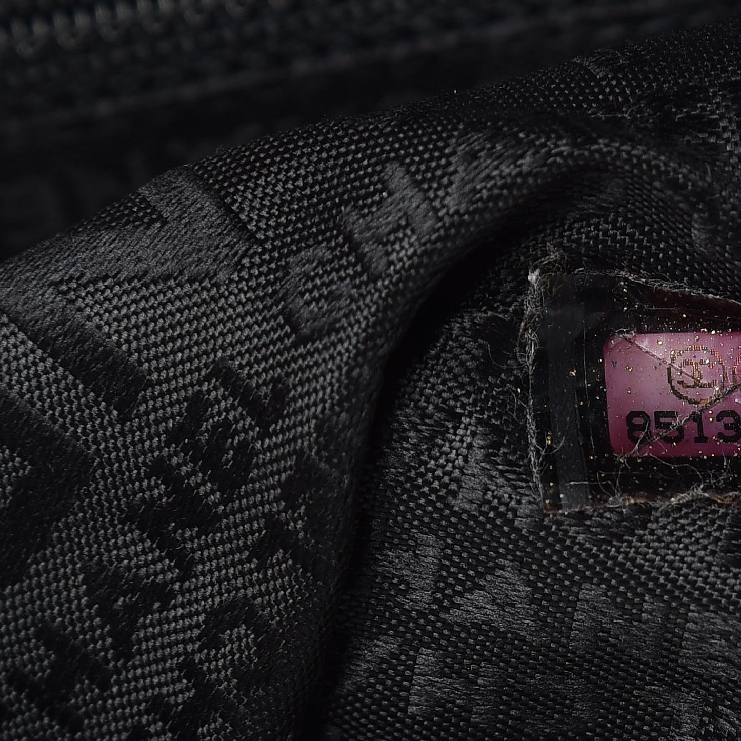 Caviar Mademoiselle Lock Accordion Flap Black