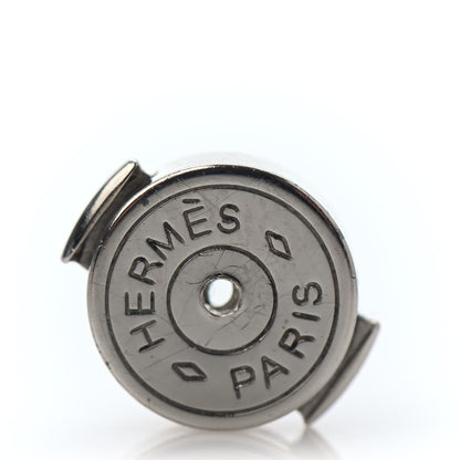 Hermes Palladium Lacquered Pop H Earrings 4 of 4
