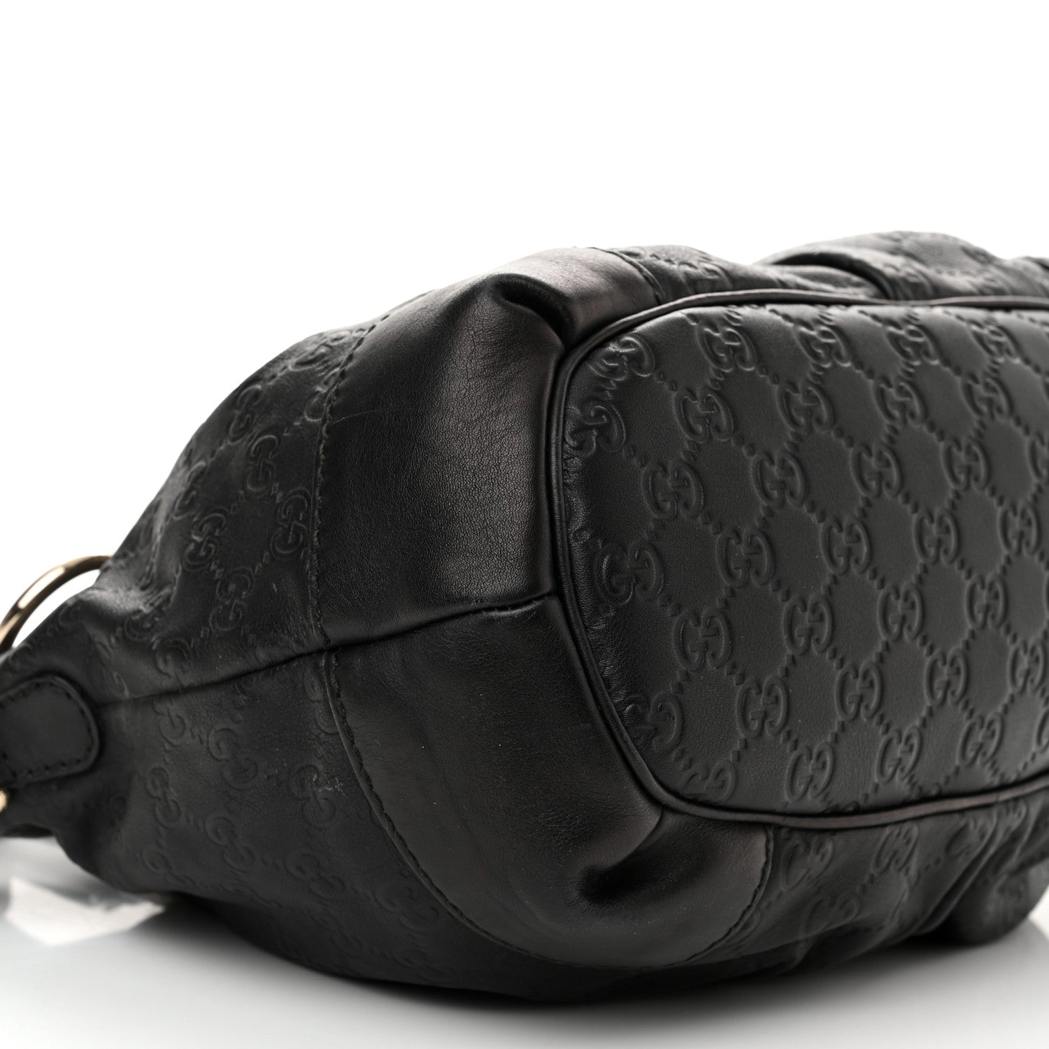 Gucci Guccissima Medium Sukey Top Handle Tote Black 9 of 14