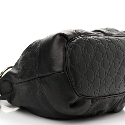 Gucci Guccissima Medium Sukey Top Handle Tote Black 9 of 14