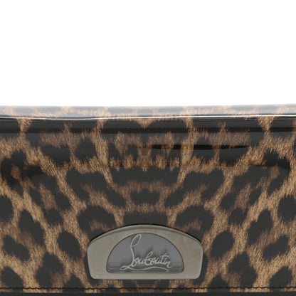 Christian Louboutin Patent Leopard Vero Dodat Clutch Brown 8 of 12