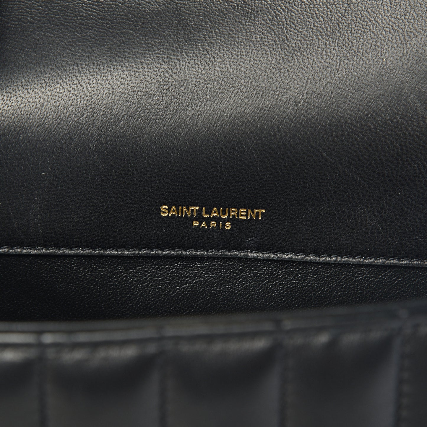 Lambskin Matelasse Monogram Medium Vicky Chain Bag Black