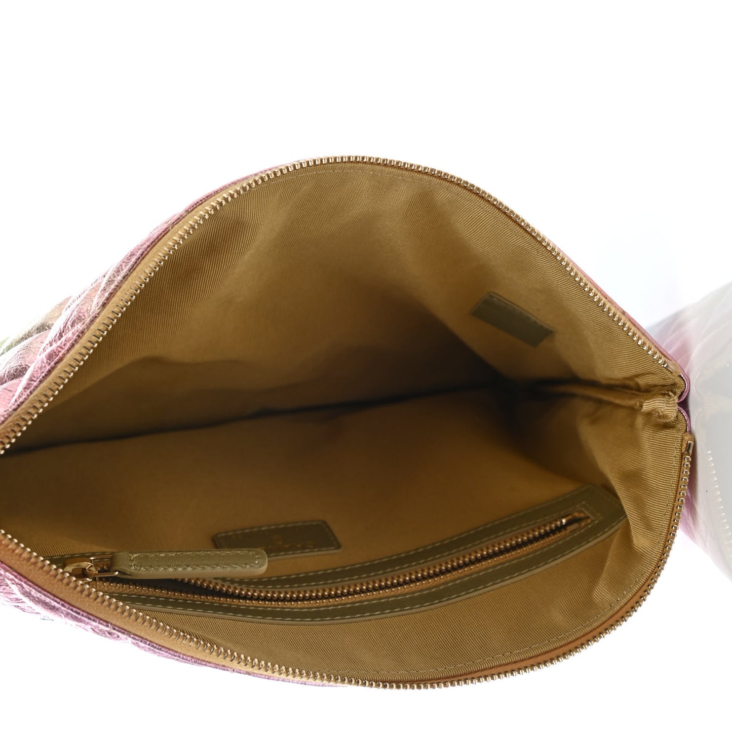 Metallic Goatskin Quilted Medium 2.55 Reissue Cosmetic Case Multicolor