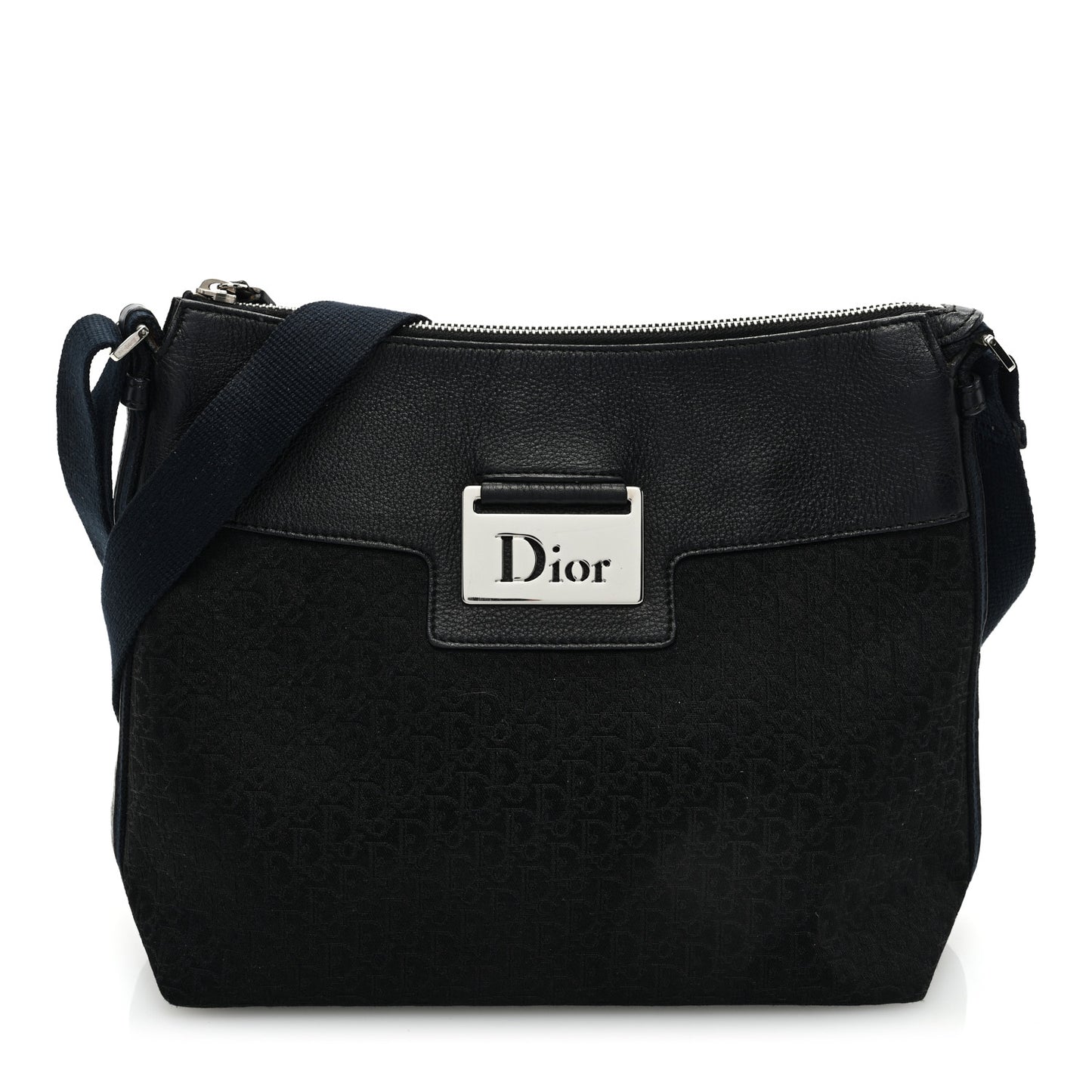 Monogram Street Chic Messenger Black