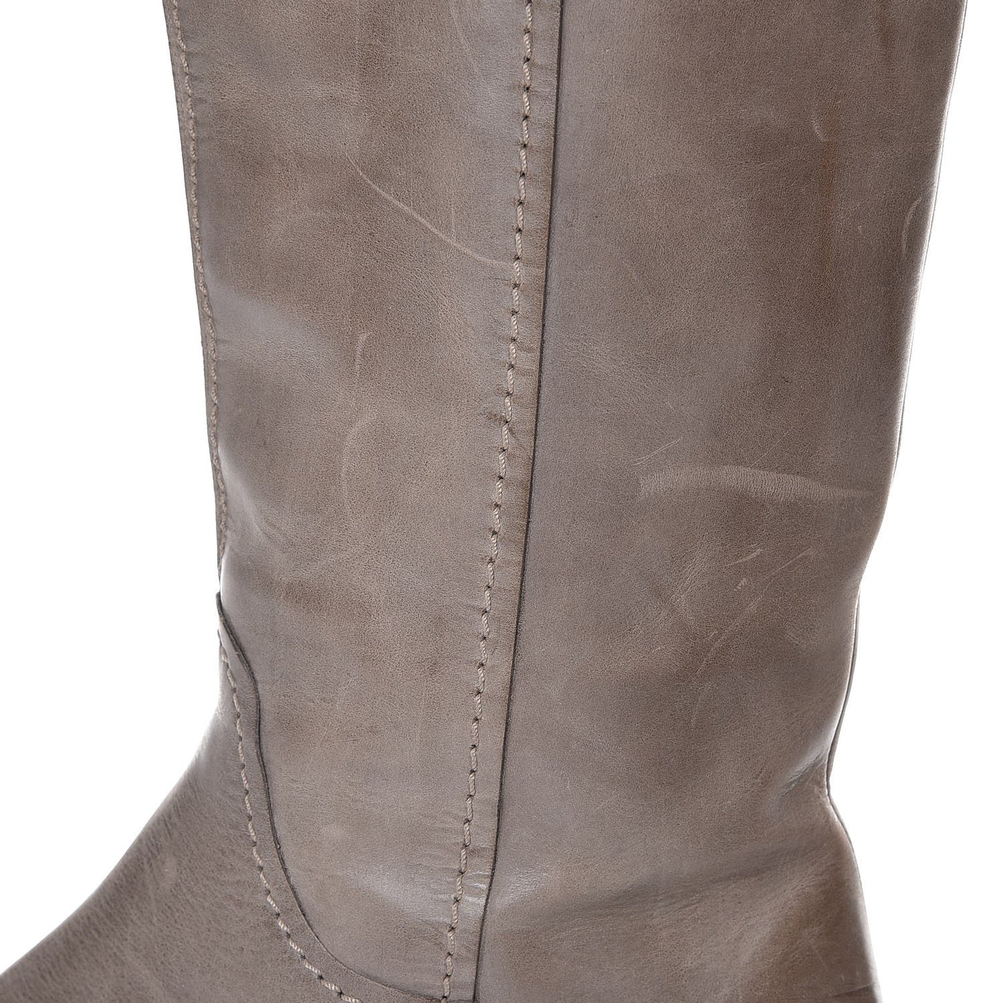 Calfskin Heloise Tall Riding Boots 40.5 Grey