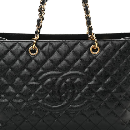 Chanel Caviar Quilted XL Grand Shopping Tote GST Black 8 of 12