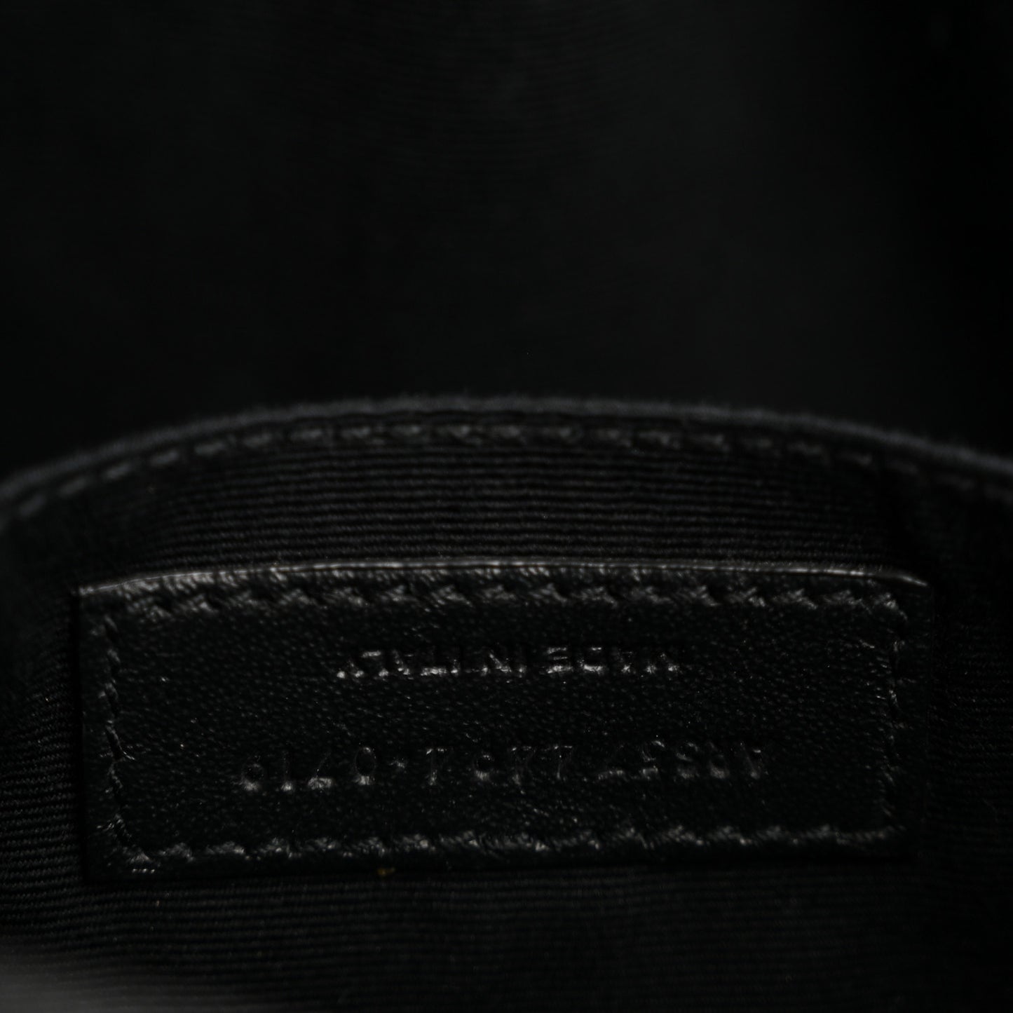 Calfskin Matelasse Monogram Monochrome Lou Camera Bag Black