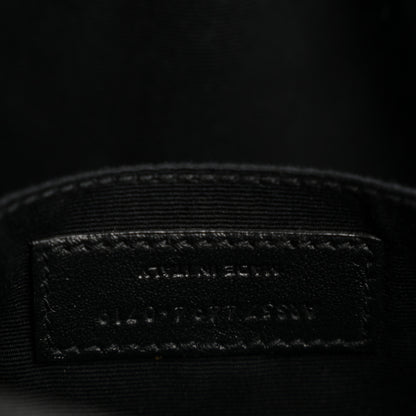Saint Laurent Calfskin Matelasse Monogram Monochrome Lou Camera Bag Black 7 of 11