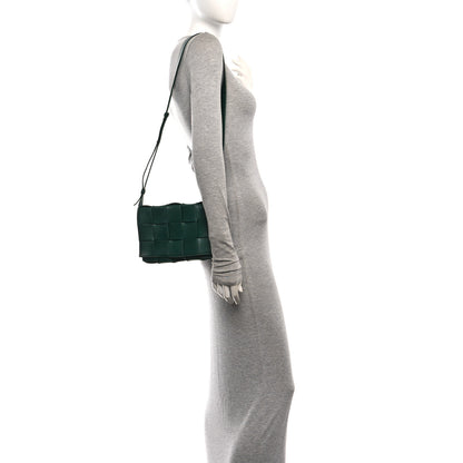 Bottega Veneta Grained Calfskin Maxi Intrecciato Cassette Crossbody Bag Raintree Green 2 of 12