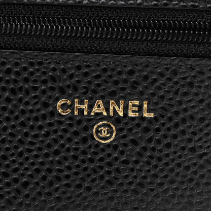 Chanel Caviar Quilted Wallet On Chain WOC Black 8 of 11