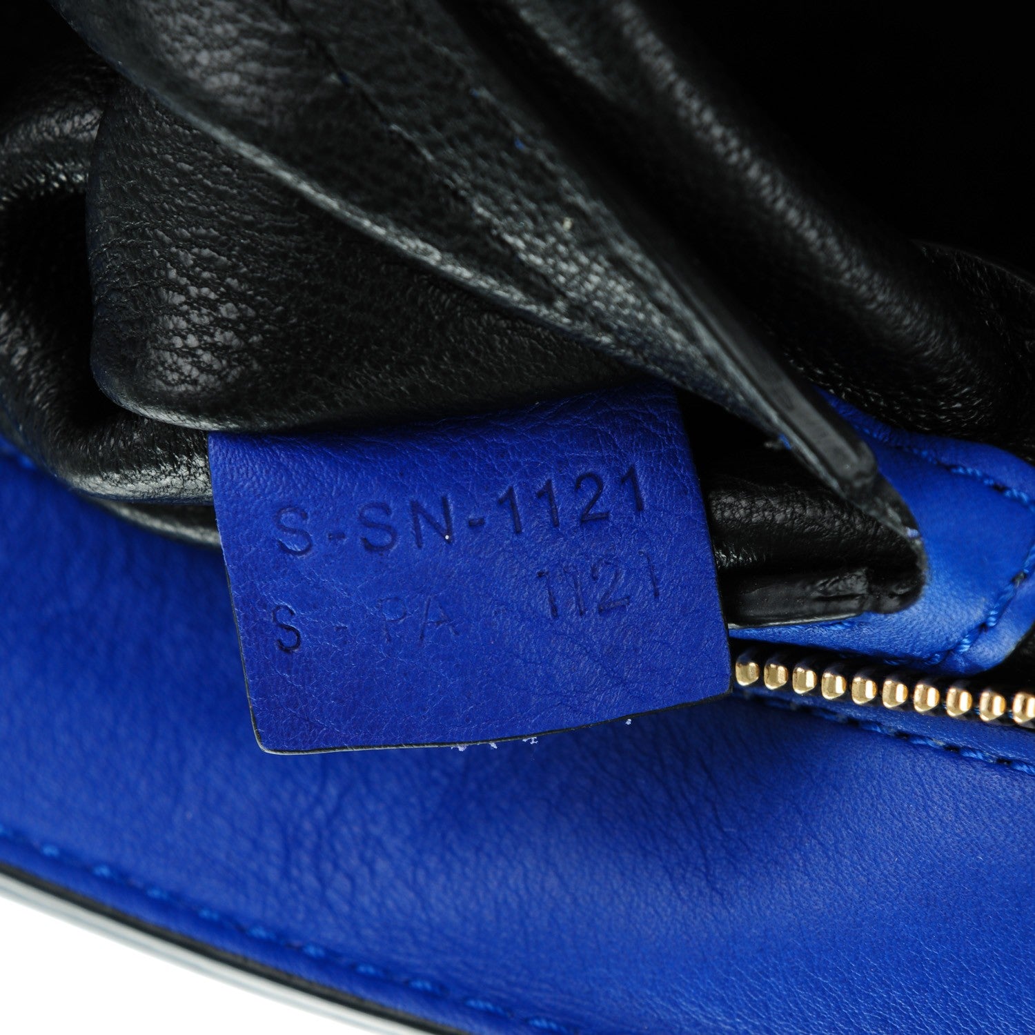 Celine Smooth Calfskin Suede Large Trapeze Royal Blue 7 of 8