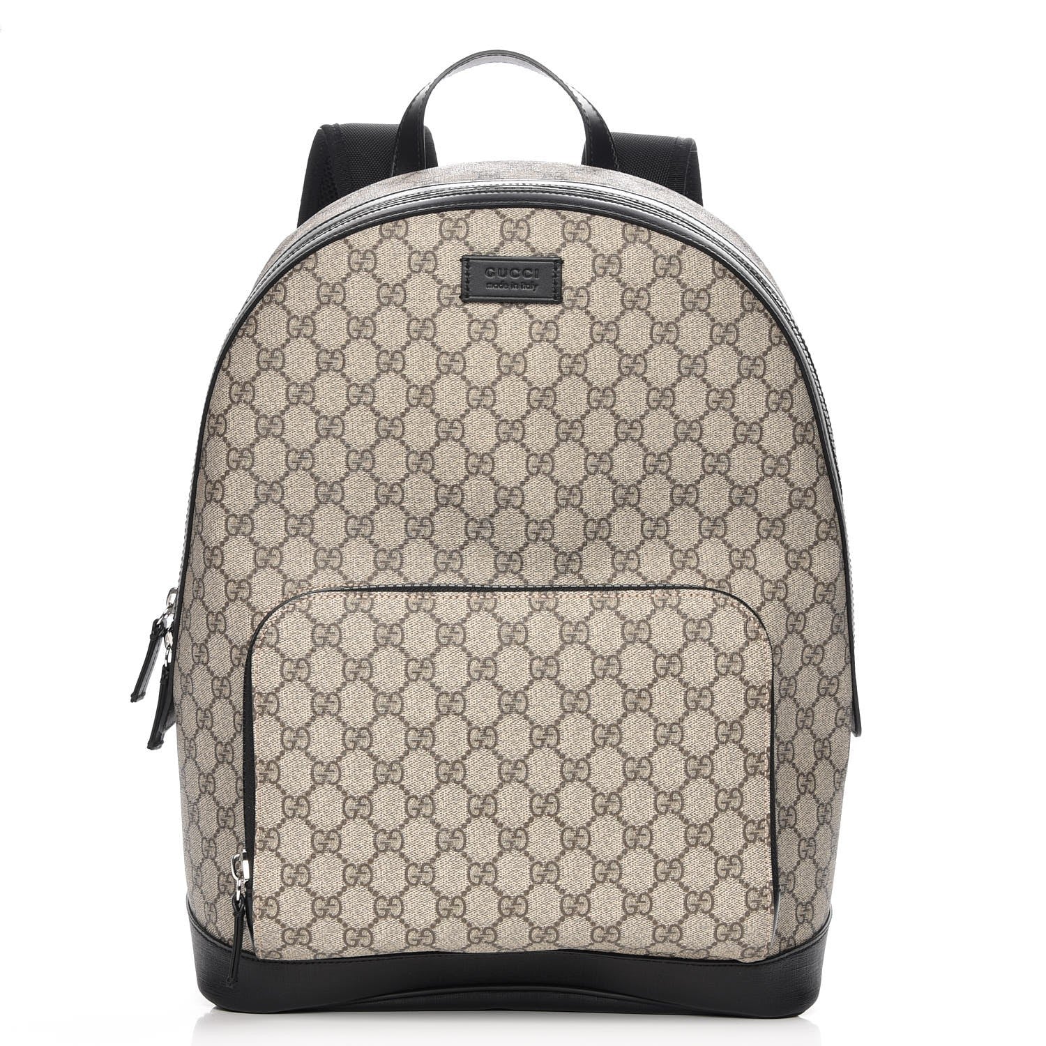 Gucci GG Supreme Monogram Medium Backpack Black 1 of 8
