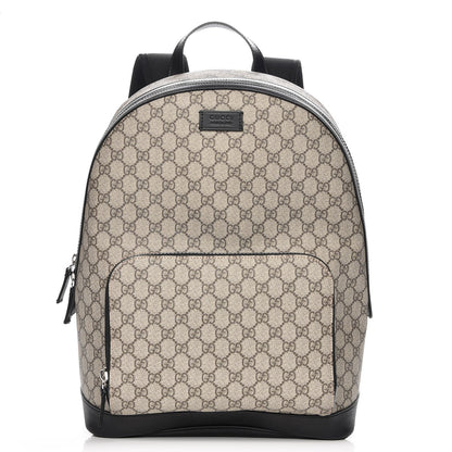 Gucci GG Supreme Monogram Medium Backpack Black 1 of 8