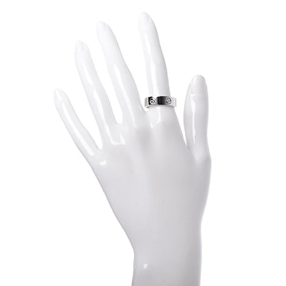 Cartier 18K White Gold 5.5mm LOVE Ring 57 8 2 of 6