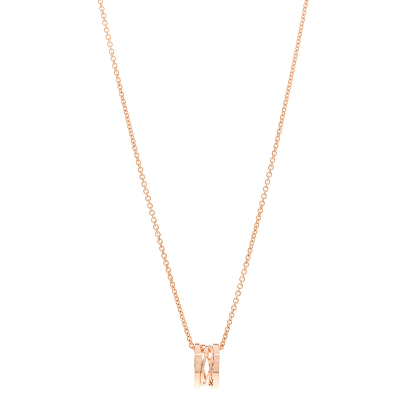 18K Rose Gold B.Zero1 Open Legends Pendant Necklace