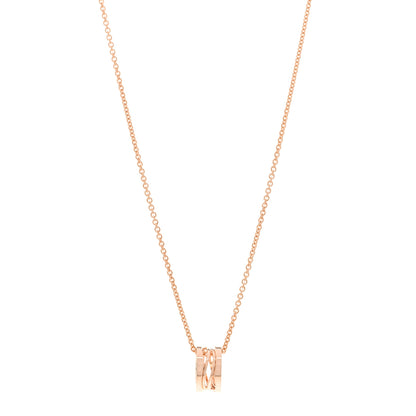Bulgari 18K Rose Gold B.Zero1 Open Legends Pendant Necklace 1 of 5