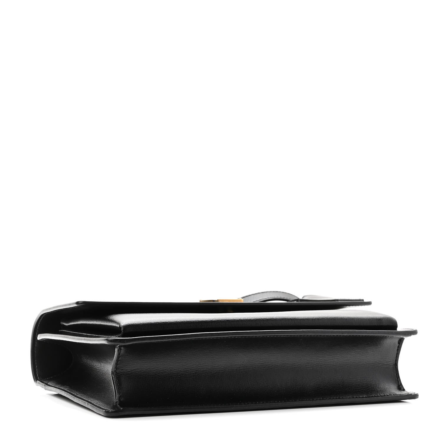 Saint Laurent Smooth Calfskin Medium Monogram Sunset Satchel Black 3 of 9