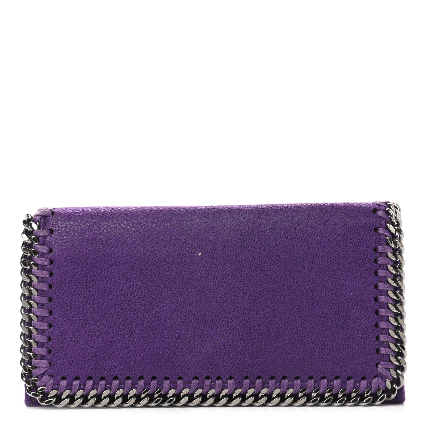 Stella McCartney Shaggy Deer Falabella Flap Wallet Bright Purple 1 of 8