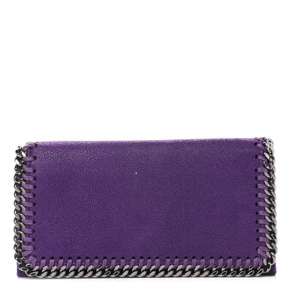 Stella McCartney Shaggy Deer Falabella Flap Wallet Bright Purple 1 of 8