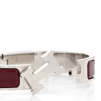Hermes Enamel Narrow Clic Clac H Bracelet PM Rouge H 5 of 6