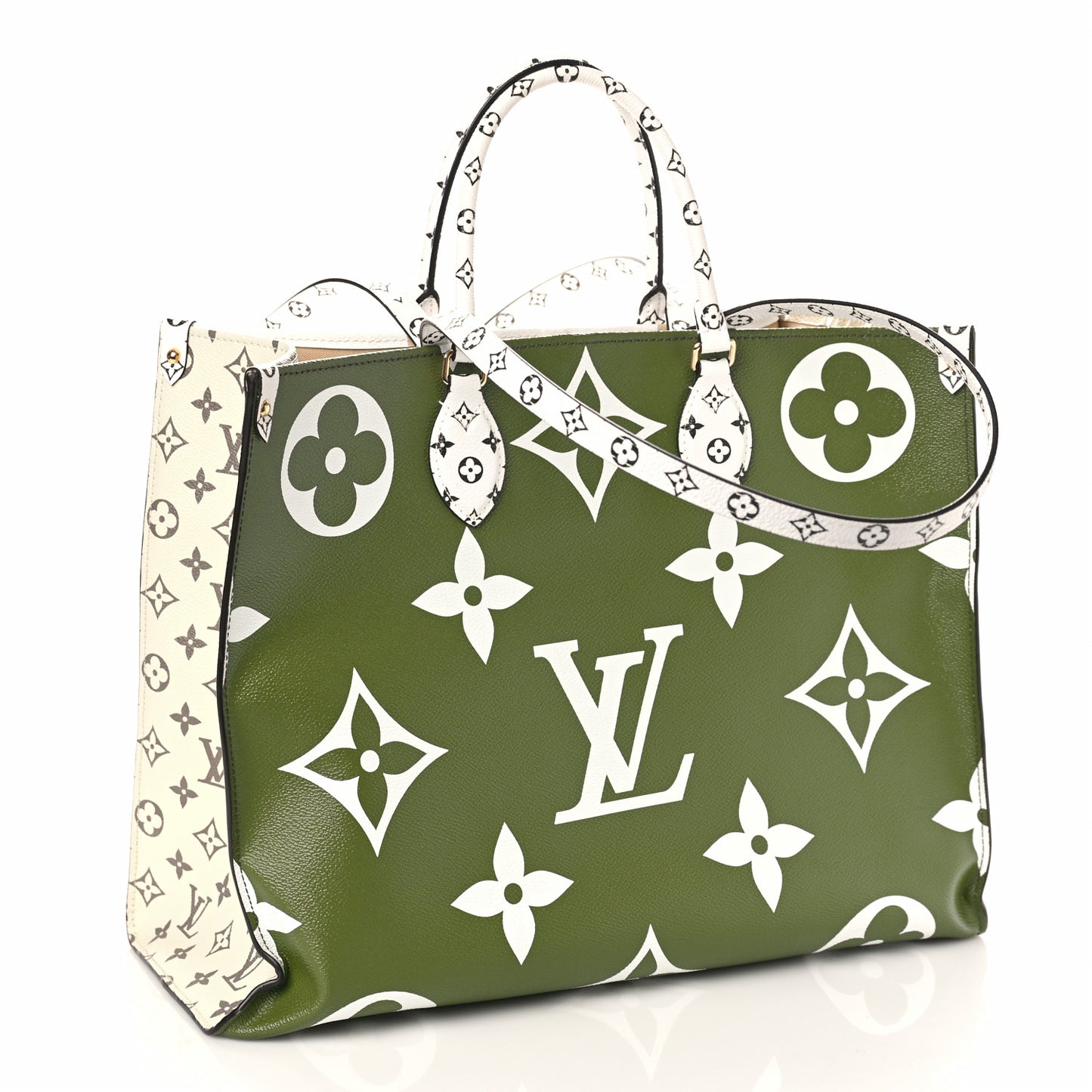 Monogram Giant Onthego GM Kaki Beige