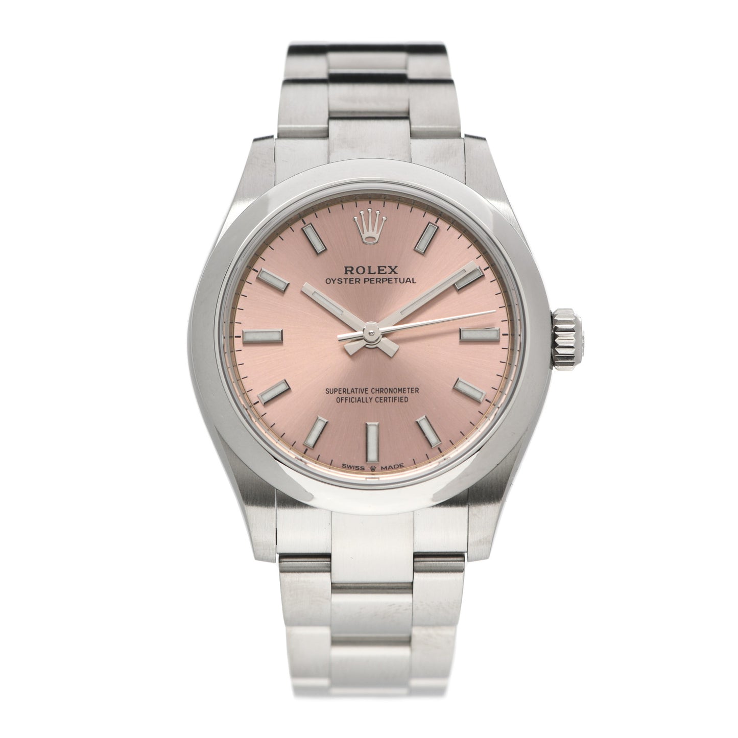 Stainless Steel 31mm Oyster Perpetual Watch Pink 277200