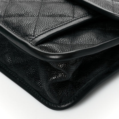 Chanel Caviar Quilted Large French Riviera Flap Black 10 of 10