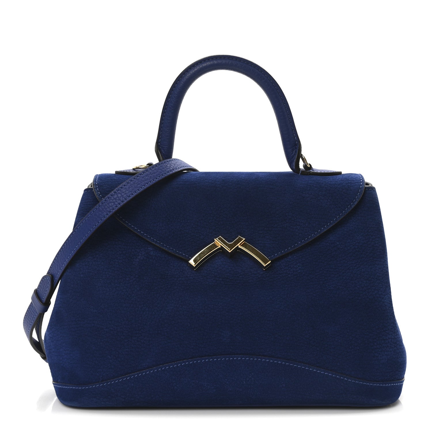 Moynat Nubuck Gabby PM Blue 1 of 9