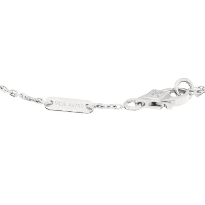 Van Cleef & Arpels 18K White Gold Diamond Sweet Alhambra Bracelet 3 of 3