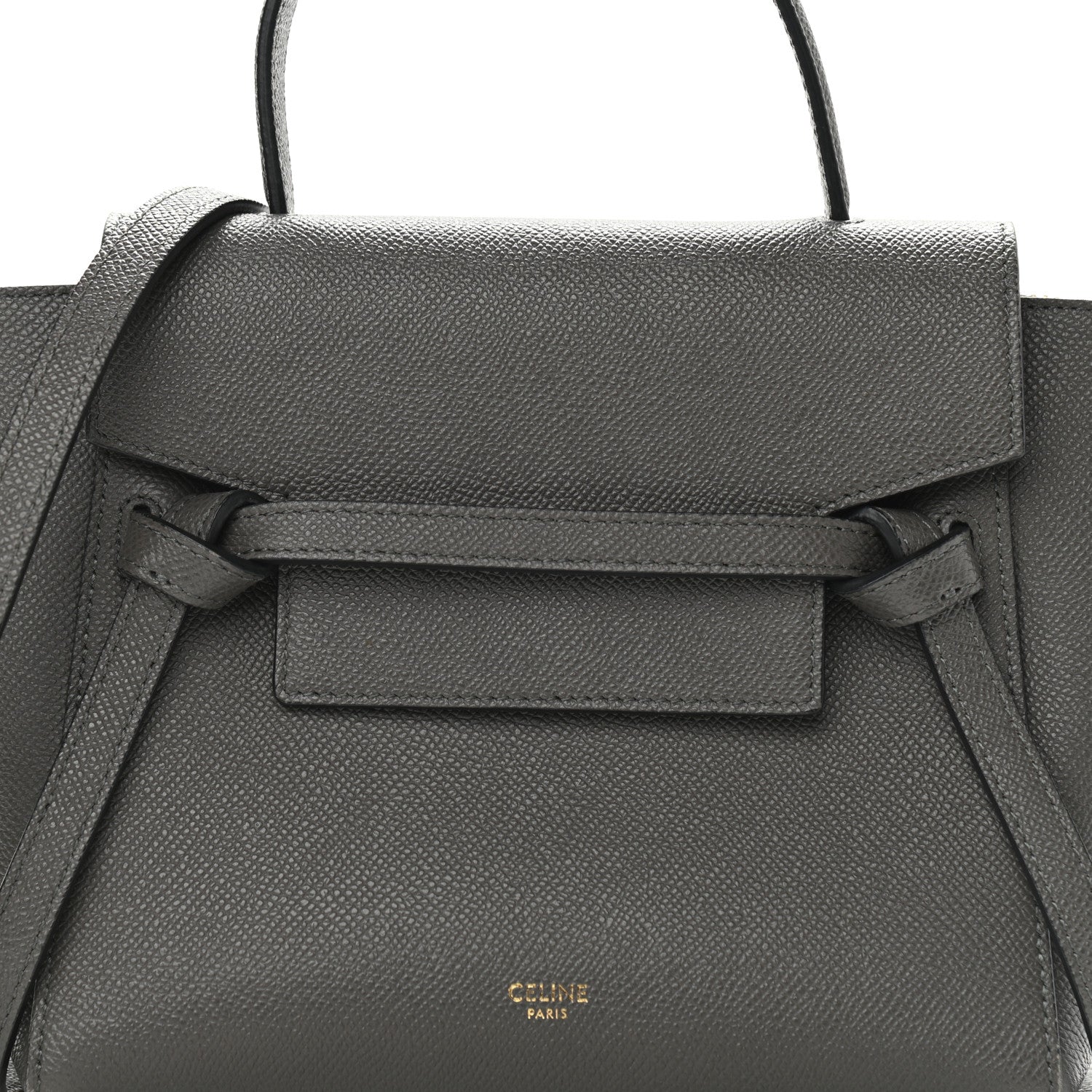 Celine Grained Calfskin Nano Belt Bag Grey 7 of 8