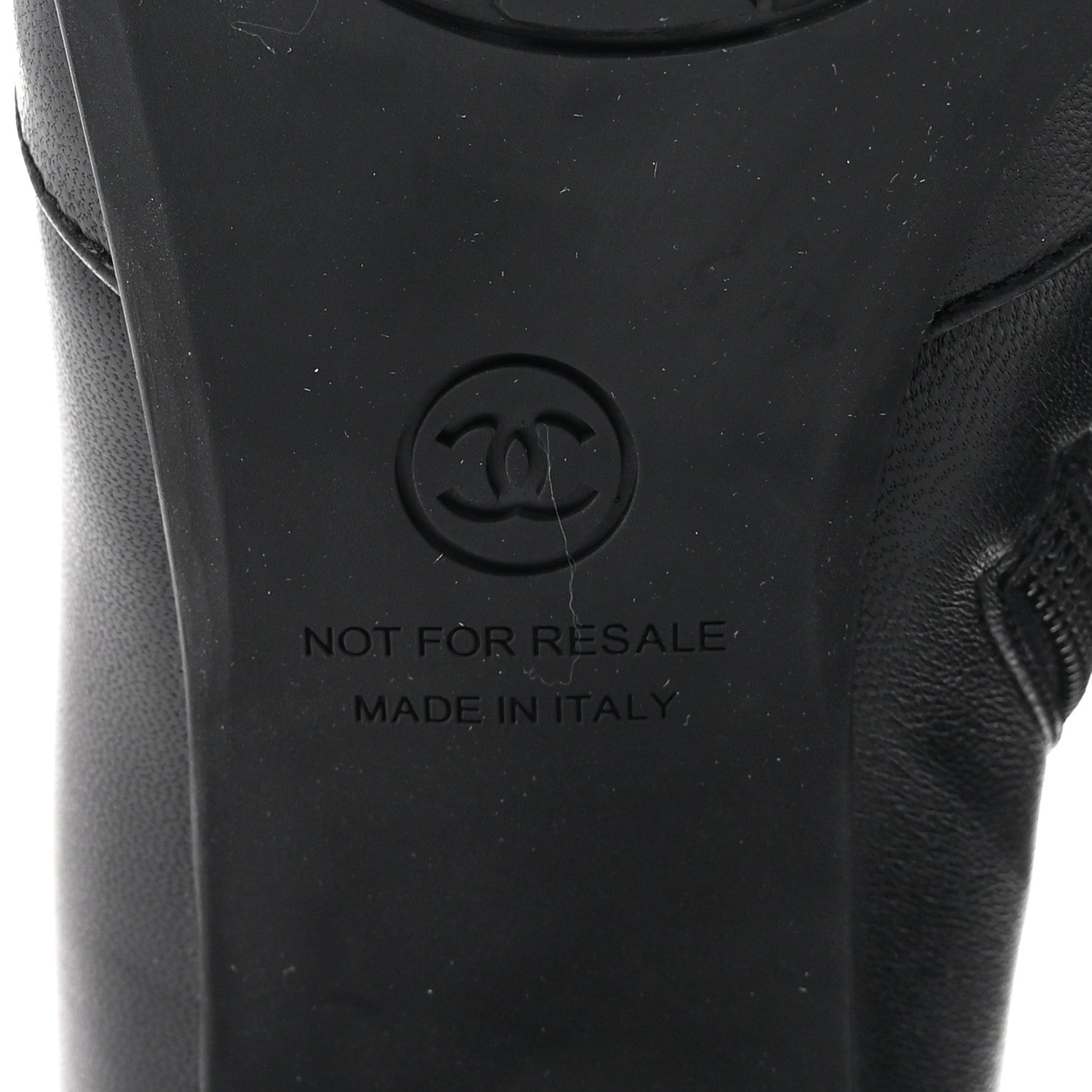 Chanel Stretch Lambskin Cap Toe CC Short Boots 38 Black 7 of 9