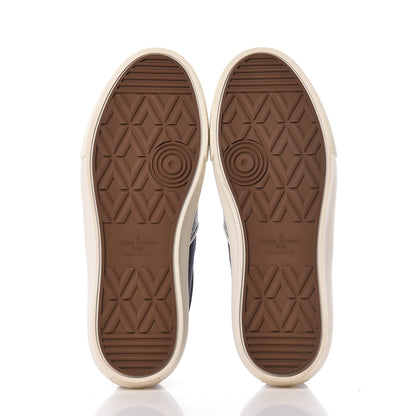 Louis Vuitton Savane Monogram Trocadero Slip On Sneakers 7.5 Encre 6 of 11
