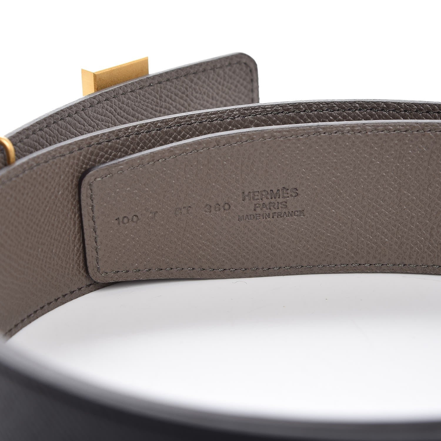 Hermes Epsom 42mm Constance 2 Belt 100 Etain Black 4 of 7