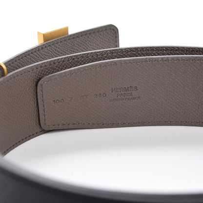 Hermes Epsom 42mm Constance 2 Belt 100 Etain Black 4 of 7