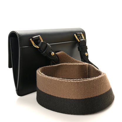 Fendi Vitello King Mini Flat Baguette Black 3 of 10