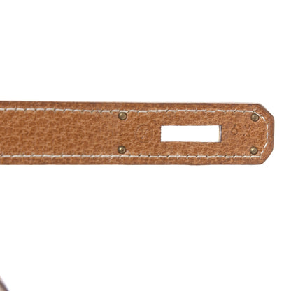 Hermes Peau Porc Toile Kelly Sellier 32 Gold 11 of 15