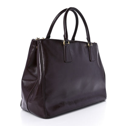 Prada Saffiano Lux Large Galleria Double Zip Tote Granato 2 of 11