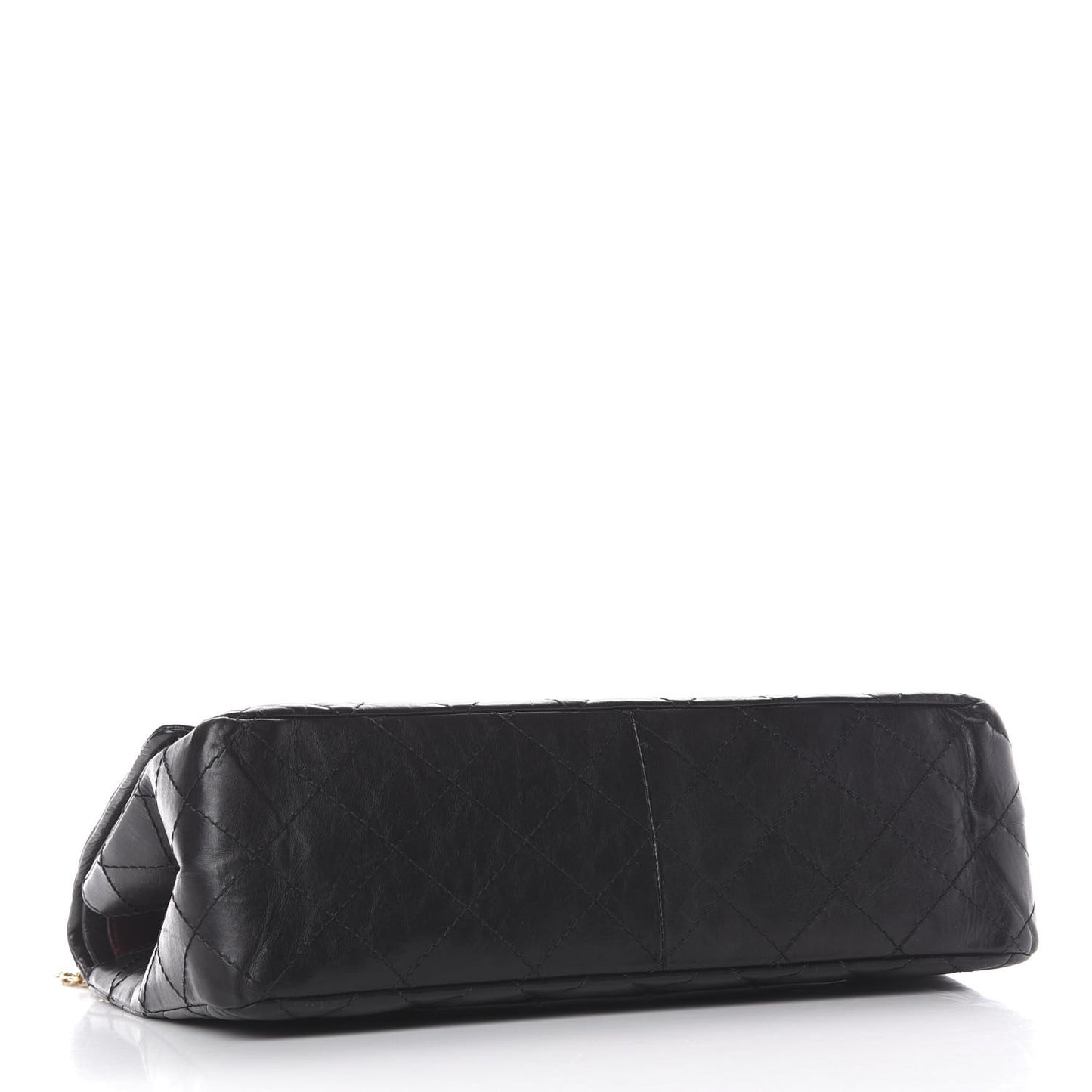 Aged Calfskin Quilted 2.55 Reissue 227 Flap Black