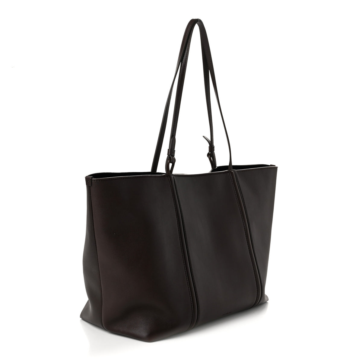 Smooth Calfskin Le Marino Tote Brown