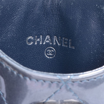 Chanel Patent Quilted iPhone Case Blue 5 of 7