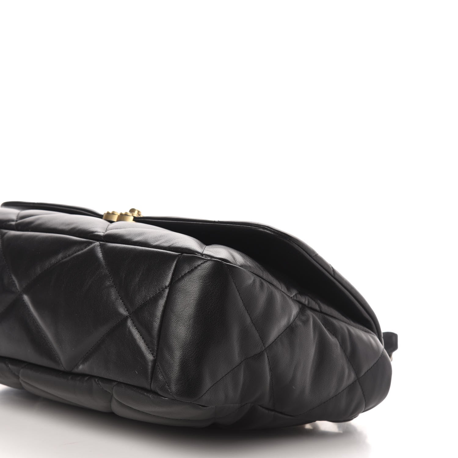 Chanel Goatskin Quilted Maxi 19 Flap Black 10 of 12