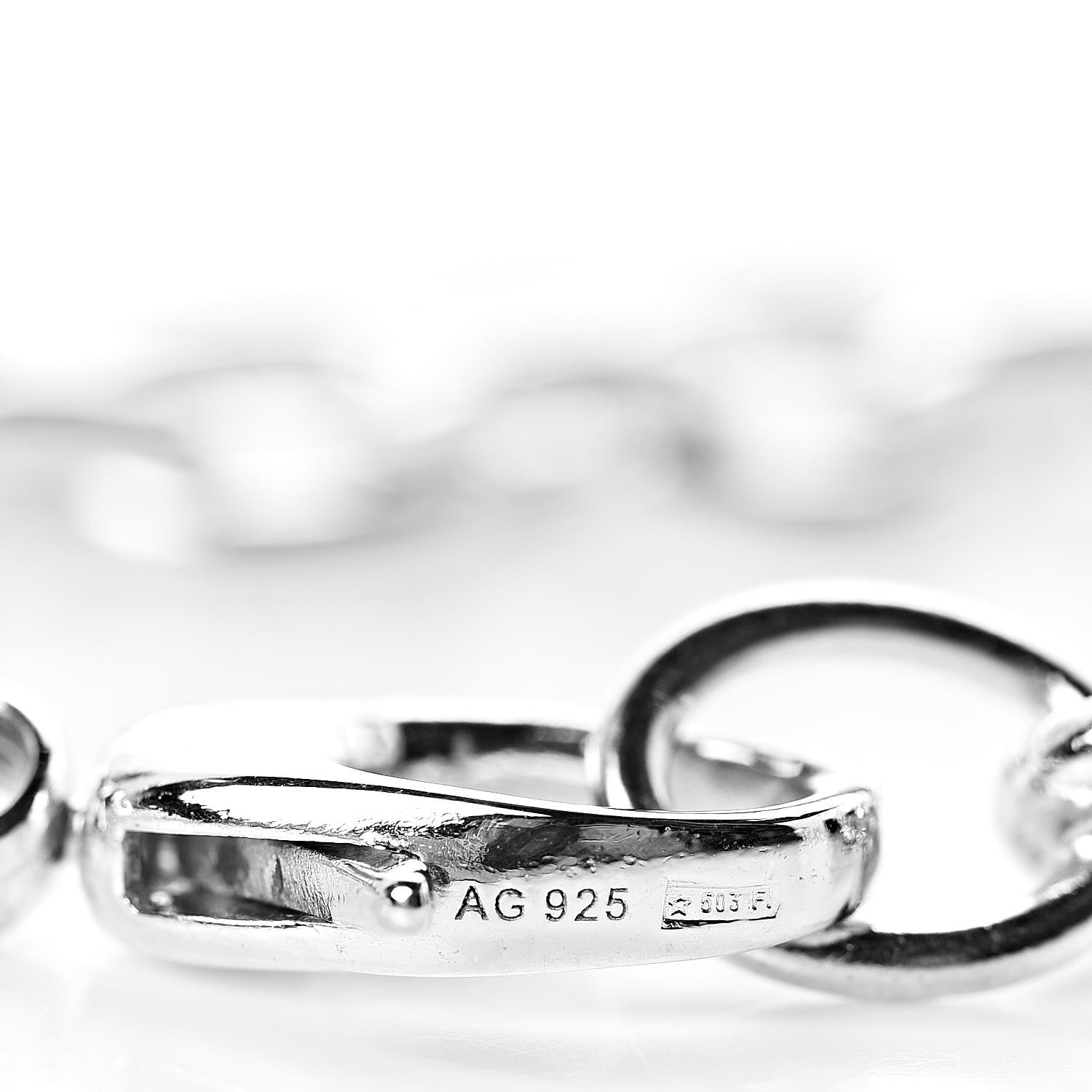 Gucci Sterling Silver Britt Charm Bracelet 4 of 5