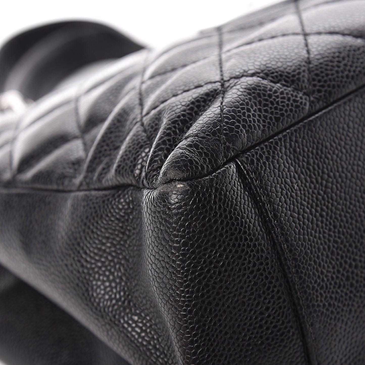 Caviar Quilted Grand Shopping Tote GST Black