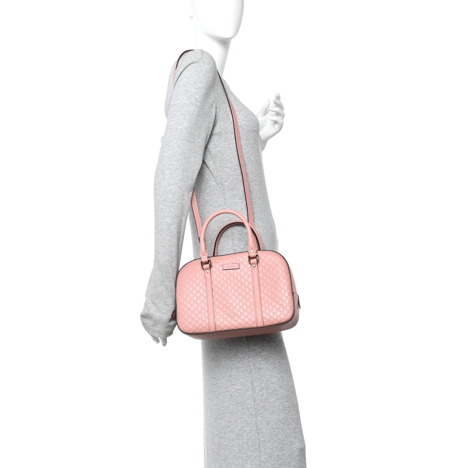 Gucci Soft Microguccissima Medium Crossbody Bag Soft Pink 2 of 10