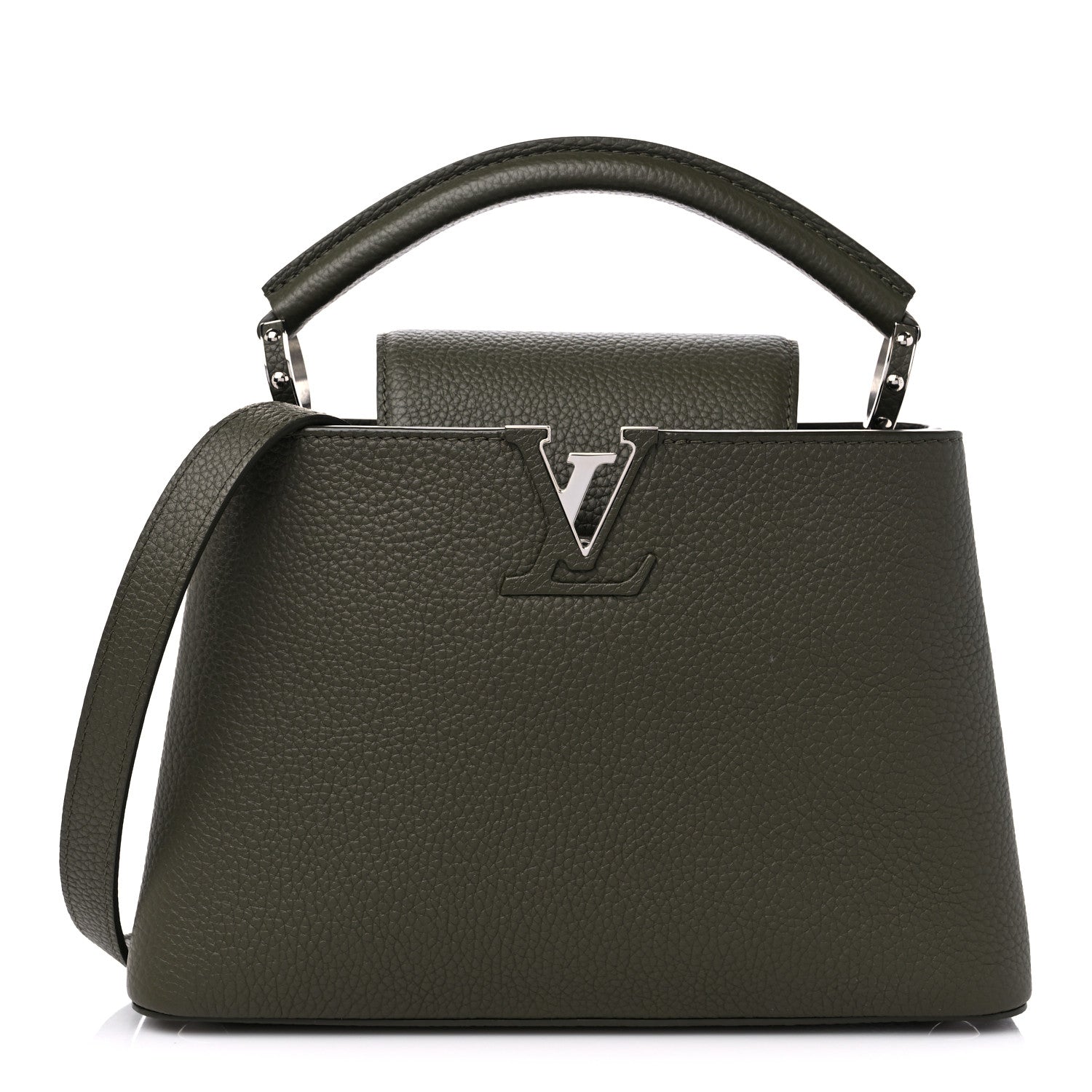 Louis Vuitton Taurillon Capucines BB Khaki 1 of 8
