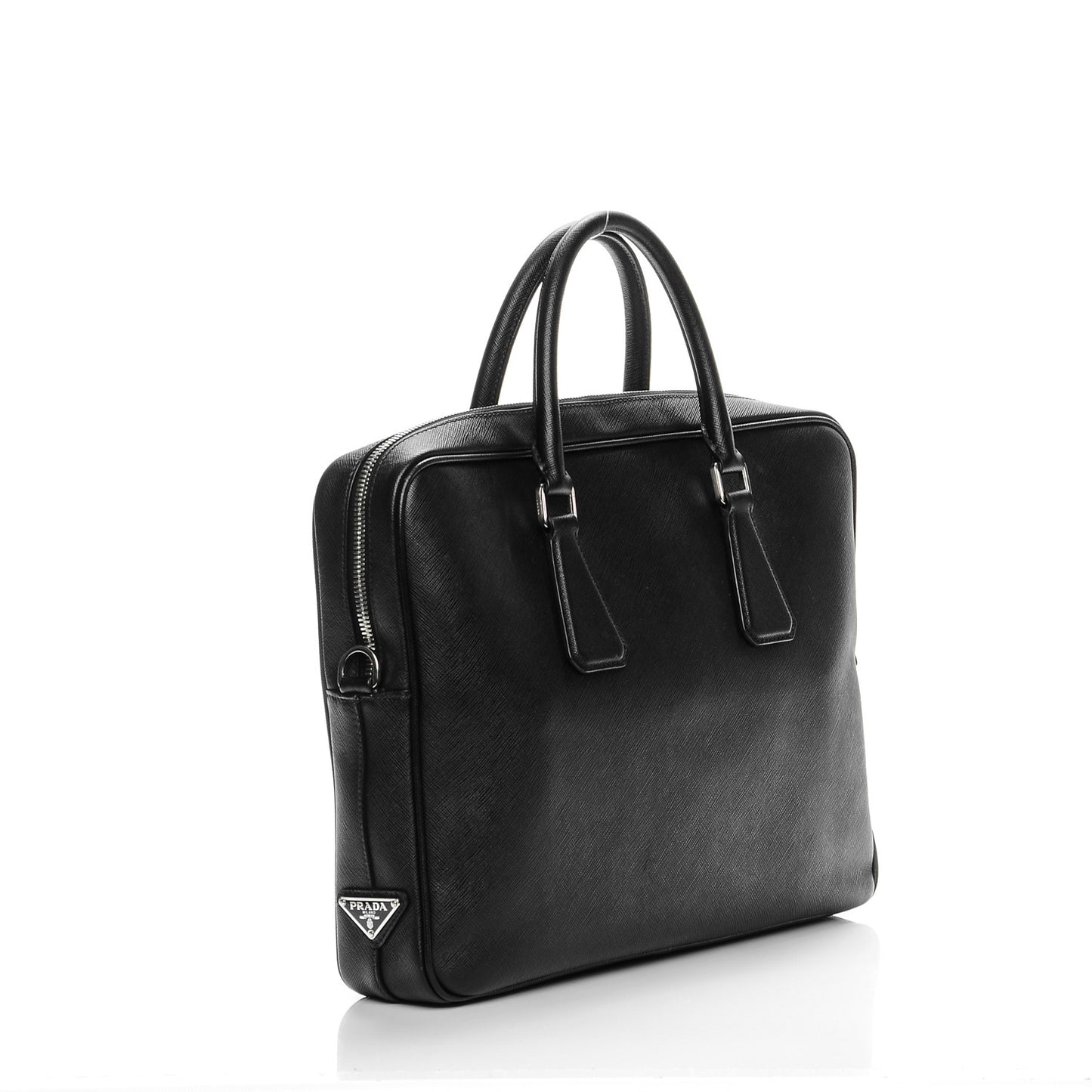 Saffiano Travel Briefcase Nero Black