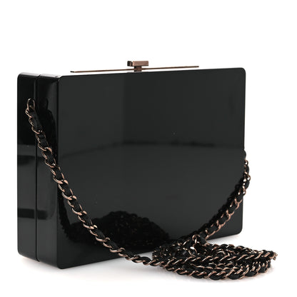 Chanel Plexiglass Crystal CC Minaudiere Clutch Black Copper 2 of 11