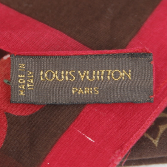 Monogram Cerises Bandana Marron