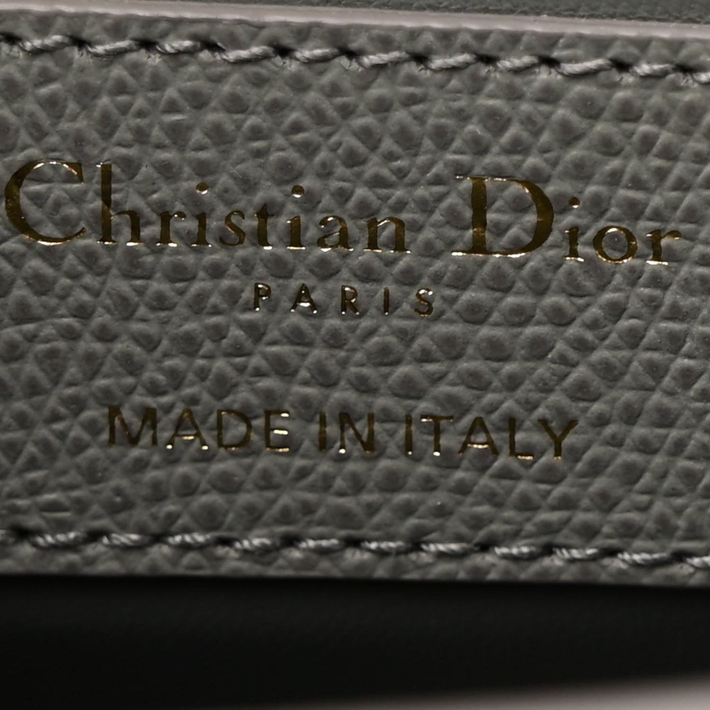 Grained Calfskin 30 Montaigne Flap Bag Grey