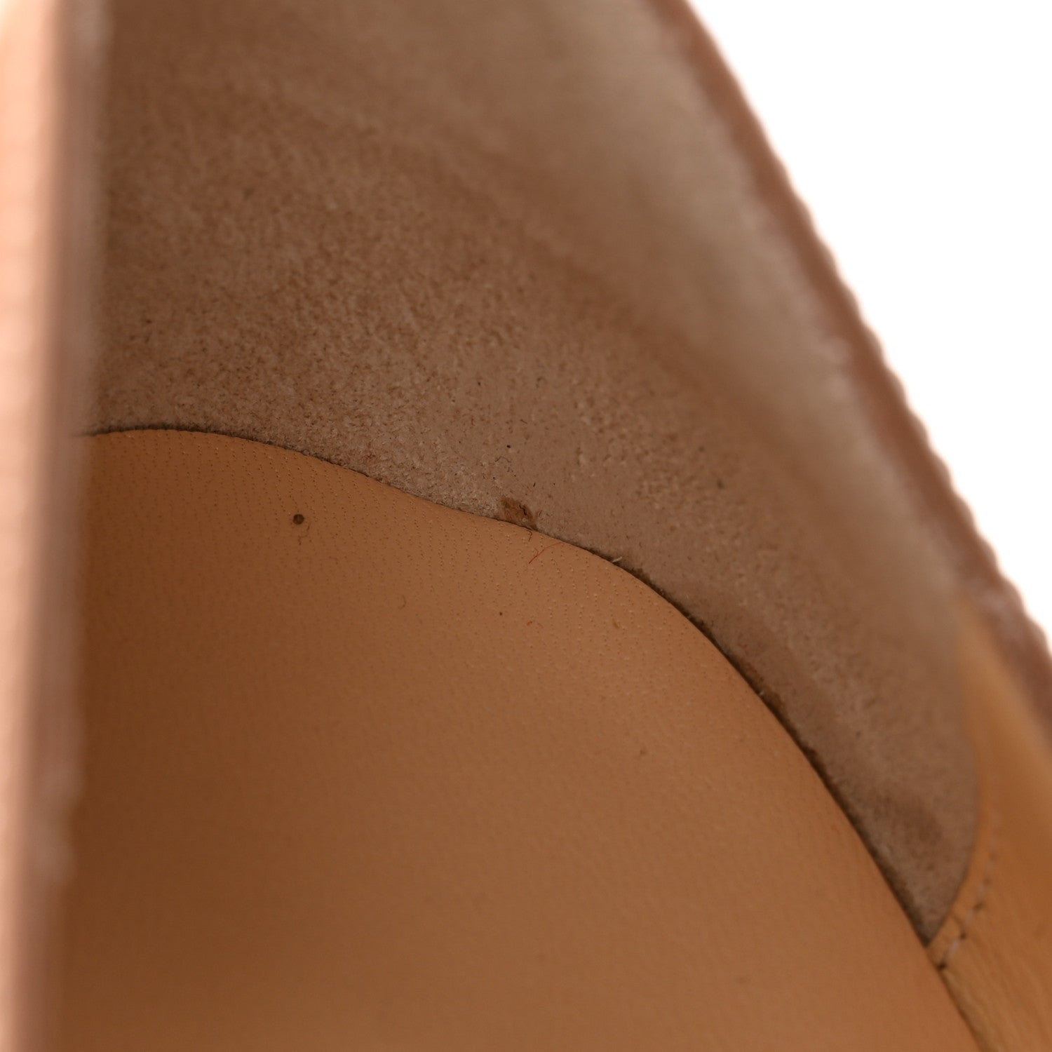 Christian Louboutin Patent Lady Peep 150 Pumps 38 Nude 10 of 12